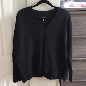 🌚 Black Madewell V-Neck Sweater